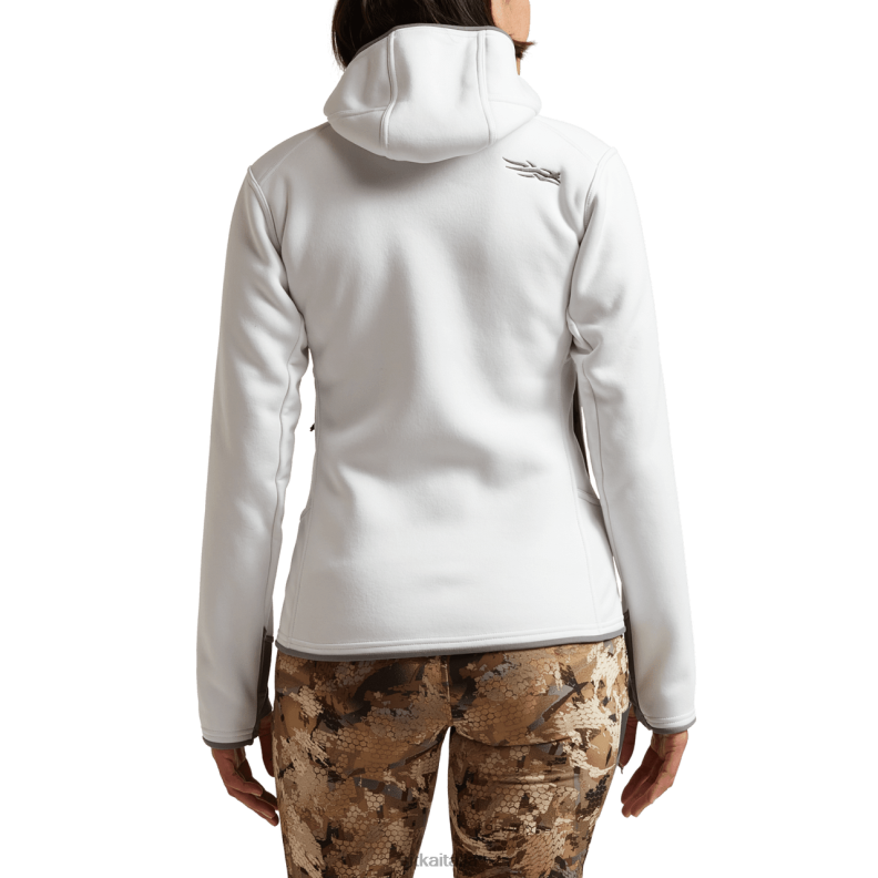 SITKA Gear donne felpa con cappuccio da traversata RN2V396 cime bianco