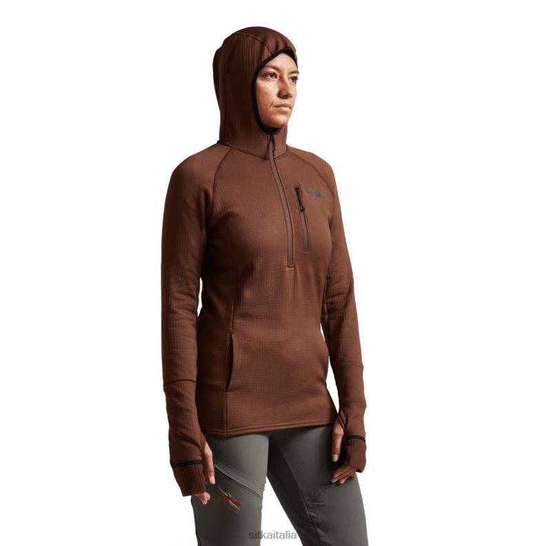SITKA Gear donne felpa con cappuccio fanatica RN2V400 cime bisonte