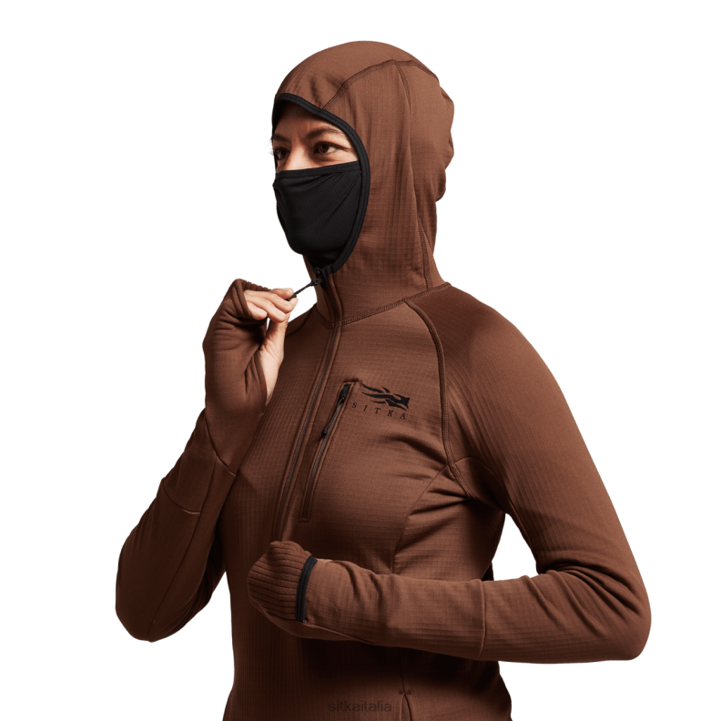 SITKA Gear donne felpa con cappuccio fanatica RN2V400 cime bisonte