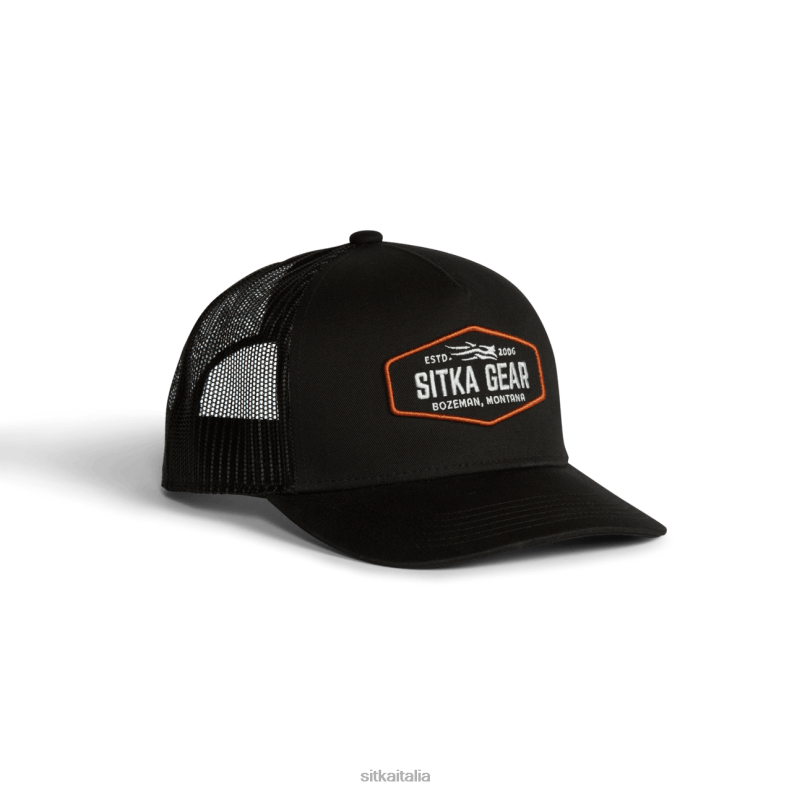 SITKA Gear unisex esadecimale metà camionista professionista RN2V340 cappelli nero