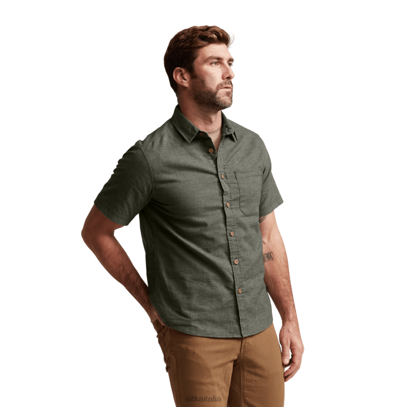 SITKA Gear uomini camicia ambary ss RN2V165 cime erica di lichene profondo