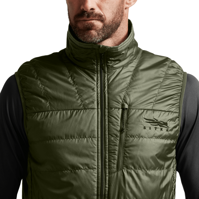 SITKA Gear uomini gilet Kelvin Aerolite RN2V74 giacche e gilet oliva polverosa